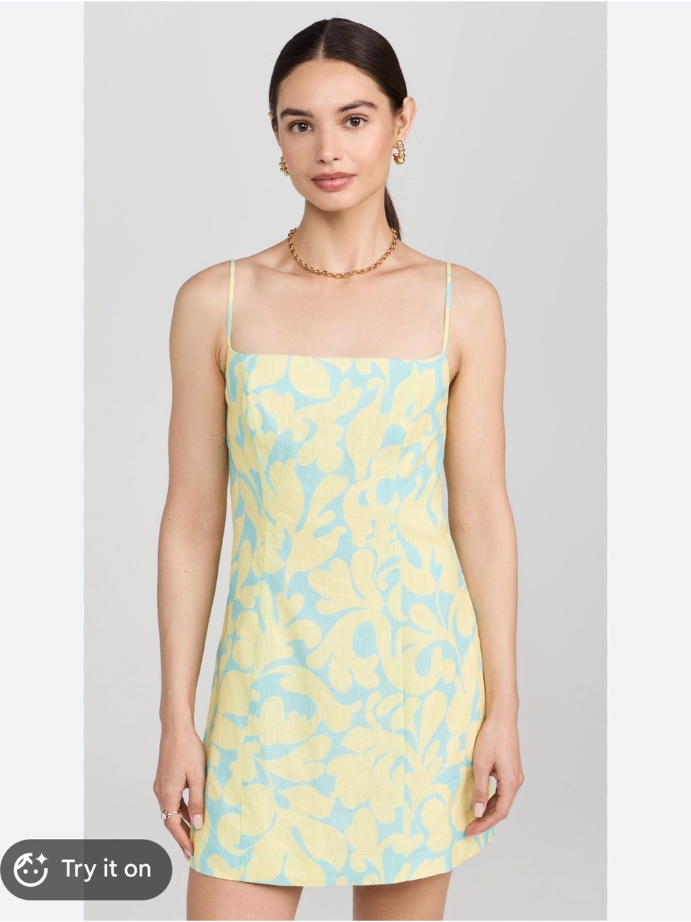 NWT Rhode Jackie Dress in Sky Caspian Lagoon Grande